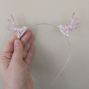 Pink Antler Headband for Kids
